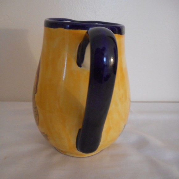Rooster Pottery Made in Mexico Water Wine Pitcher - Picture 5 of 8
